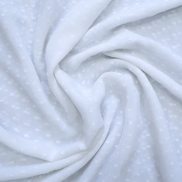 Silky Plain Poly Swiss Dot Georgette Fabric